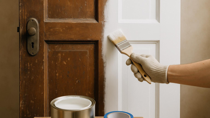 jak natrit stare dvere ziskaji novy zivot behem par hodin Jak natřít staré dveře. Získají nový život během pár hodin