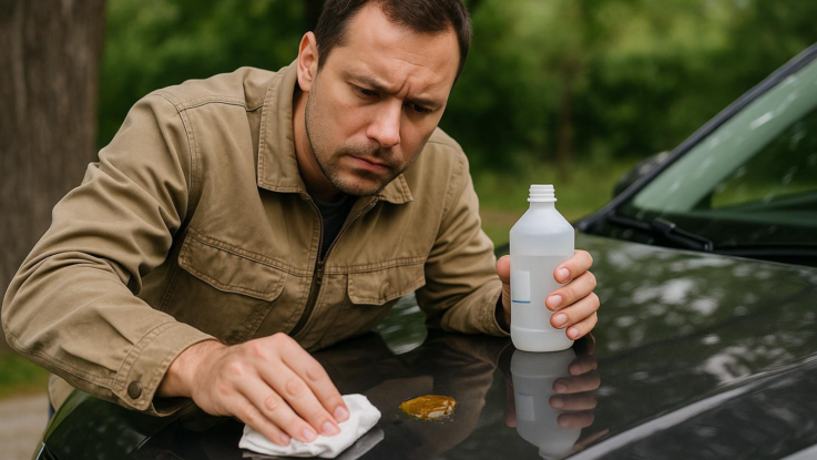jak odstranit pryskyrici z auta staci bezny lih Jak odstranit pryskyřici z auta. Stačí běžný líh