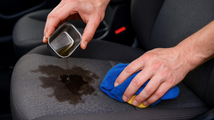 Jak vyčistit sedadla od oleje. Pomůže trik z dílny profíků