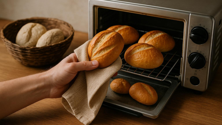 Jak oživit ztvrdlé housky. Během pár minut budou jako čerstvě upečené