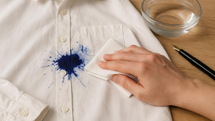 Jak odstranit skvrny od inkoustu. Pomůže levný trik z domácnosti