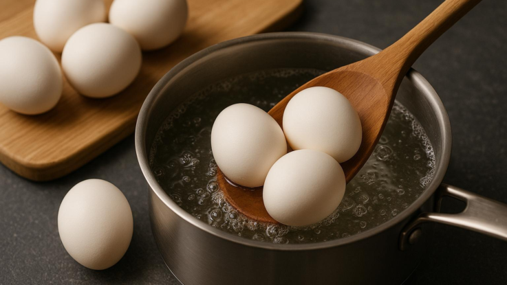 Vajíčka na tvrdo vám už nikdy neprasknou. Tajemství je v tomto kroku