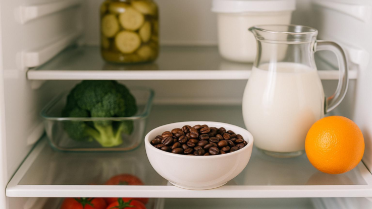jak odstranit zapach z lednice pomuze otevrena miska s kavou Jak odstranit zápach z lednice. Pomůže otevřená miska s kávou