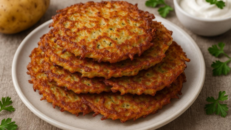 Bramborák bez tuku a přesto  křupavý? Vyzkoušejte a nebudete litovat