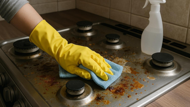 Jak vyčistit sporák po vaření. Ušetříte si hodiny drhnutí