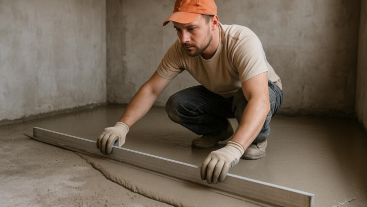 Jak vyrovnat betonovou podlahu. Stačí pár jednoduchých kroků