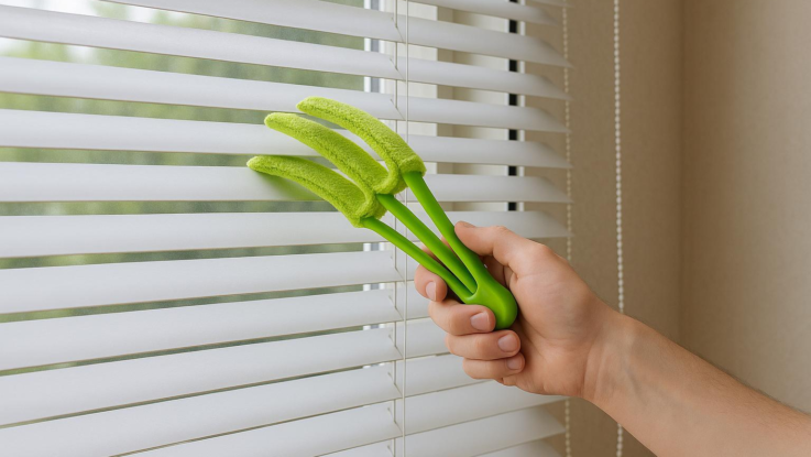 Jak vyčistit žaluzie. Bez zdlouhavého sundávání a drhnutí
