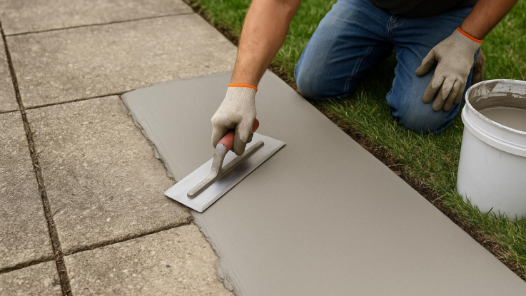 Jak obnovit betonový chodník. Bude vypadat jako nový