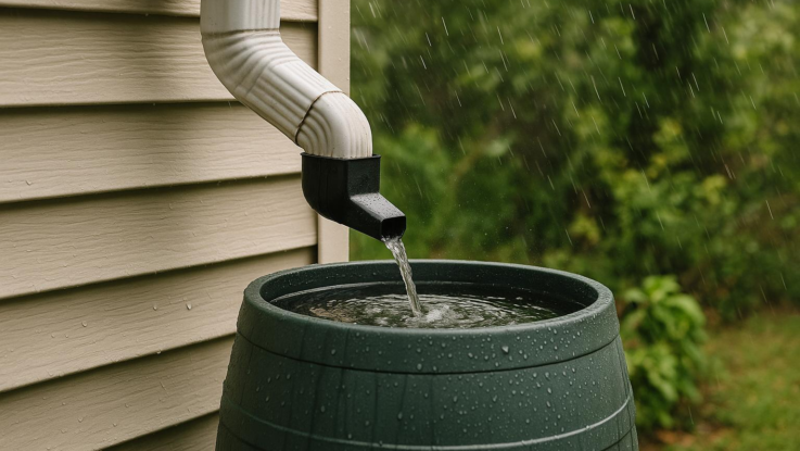 Jak přivést dešťovou vodu do sudu. Jednoduchý způsob bez námahy