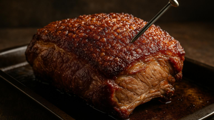 jak udelat krupavou kurku na pecenem mase tajemstvi je v teplote Jak udělat křupavou kůrku na pečeném mase. Tajemství je v teplotě