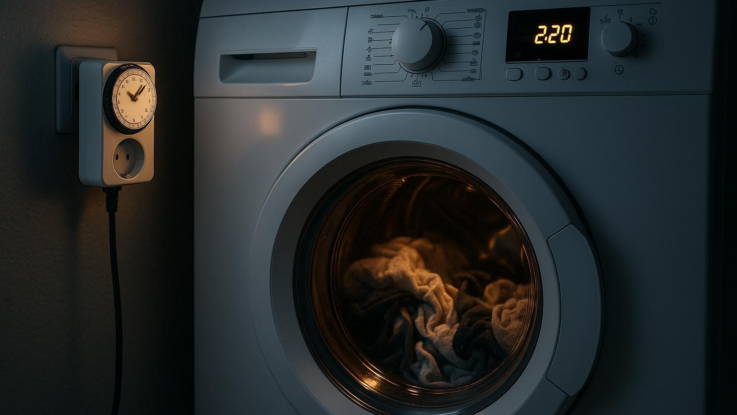 Jak nastavit pračku na noční proud. Budete prát skoro zadarmo