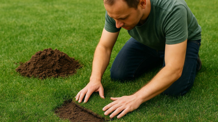 Jak obnovit trávník po krtinci. Nebudete poznat, kde byl