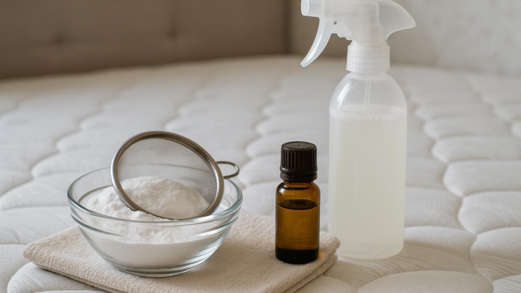 Jak odstranit zápach z matrace. Pomůže směs sody a esenciálních olejů