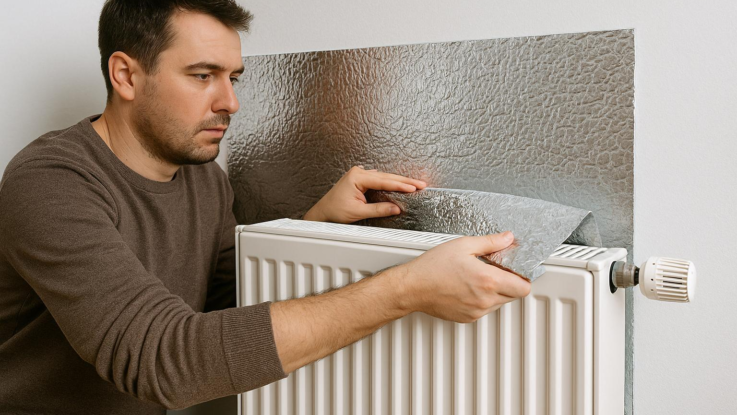 Jak zvýšit teplo z radiátoru? Zkuste tuto reflexní fólii