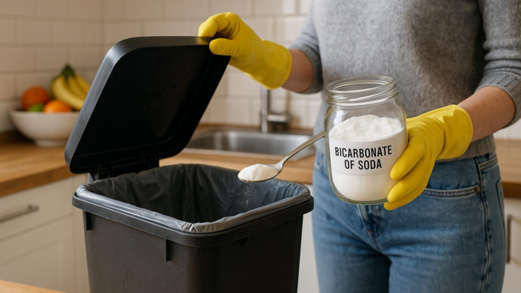 Jak odstranit zápach z odpadkového koše. Pomůže jedlá soda