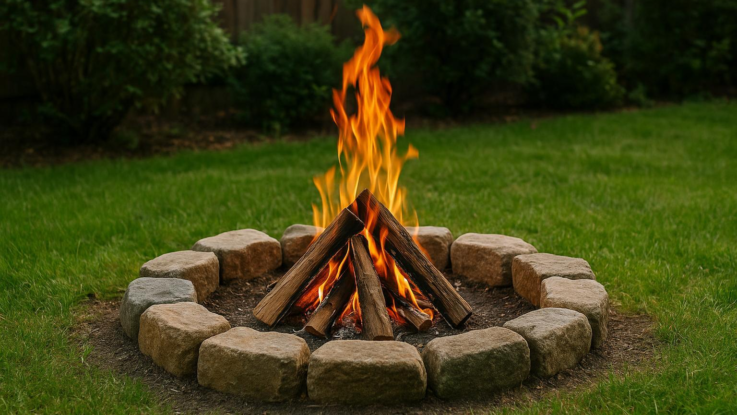 Jak si udělat ohniště bez betonu. Skvělé řešení pro menší zahrady