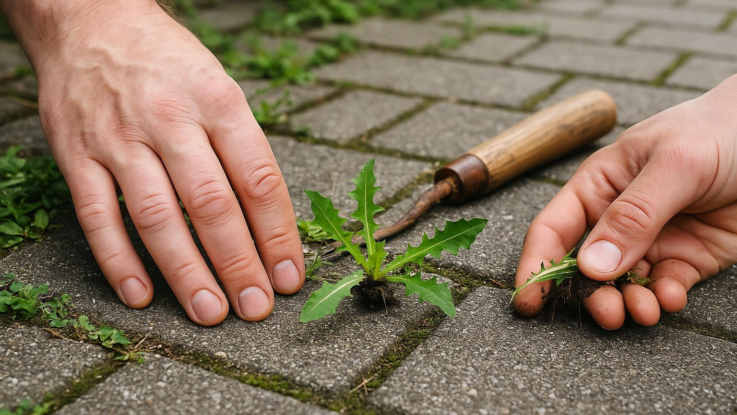 Jak odstranit plevel z chodníku. Nepotřebujete žádnou chemii