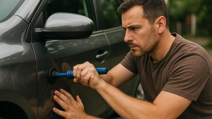 Jak opravit promáčklý plech. Nepotřebujete ani servis