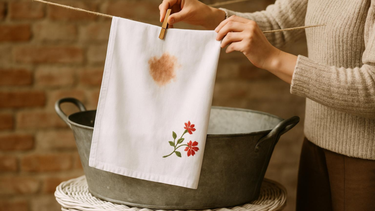 Jak prát ubrusy bez skvrn. Stačí trik z minulého století