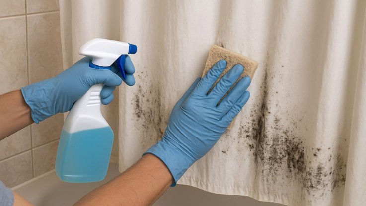 Jak odstranit plíseň ze závěsu ve sprše. Zabráníte jejímu návratu