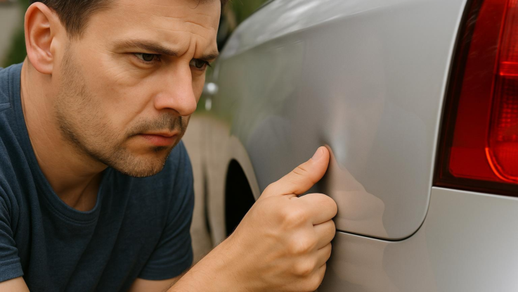 Jak opravit drobnou promáčklinu. Nepotřebujete žádné nářadí