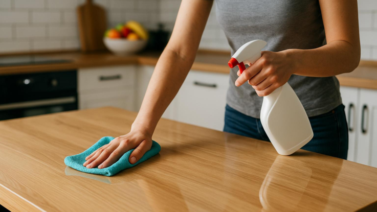 Jak vyčistit kuchyňský stůl. Leskne se jako nový