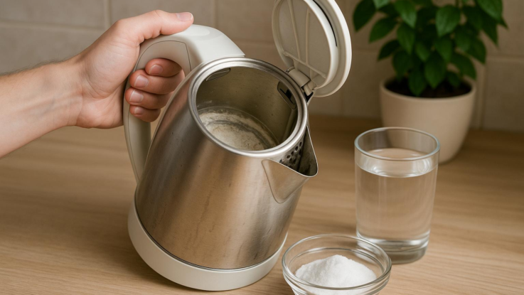 Jak odstranit vodní kámen z rychlovarné konvice. Bez chemie a za pár minut