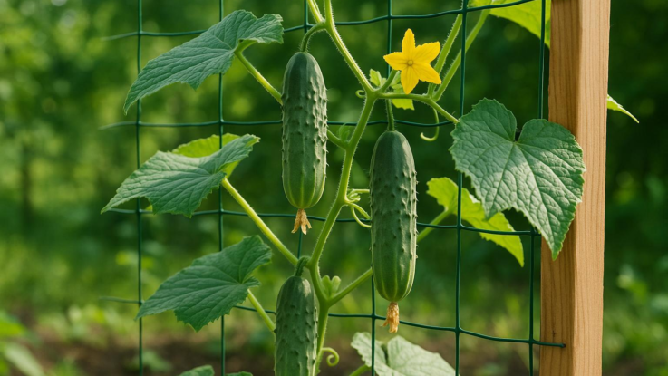 jak pestovat okurky aby dlouho plodily pomuze jednoduchy figl s oporou Jak pěstovat okurky, aby dlouho plodily. Pomůže jednoduchý fígl s oporou