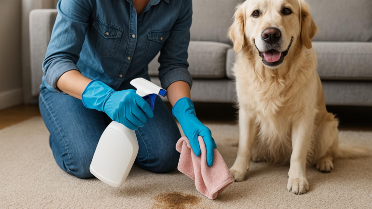 Jak vyčistit koberec po domácím mazlíčkovi. Zmizí skvrny i zápach