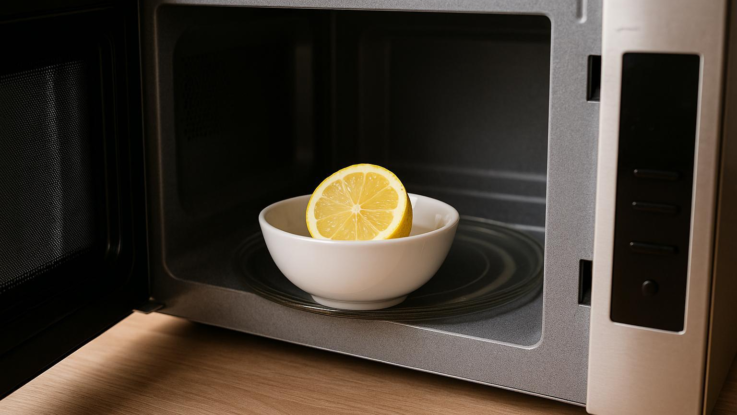 Jak vyčistit mikrovlnku bez chemie. Pomůže směs z vody a citronu