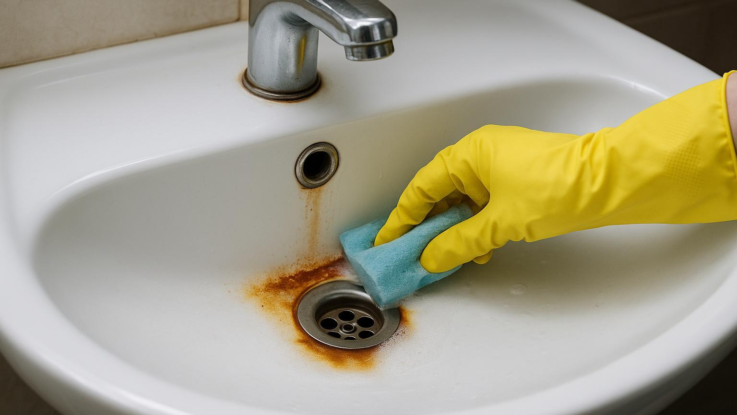 jak vycistit umyvadlo od rzi zmizi behem par minut Jak vyčistit umyvadlo od rzi. Zmizí během pár minut