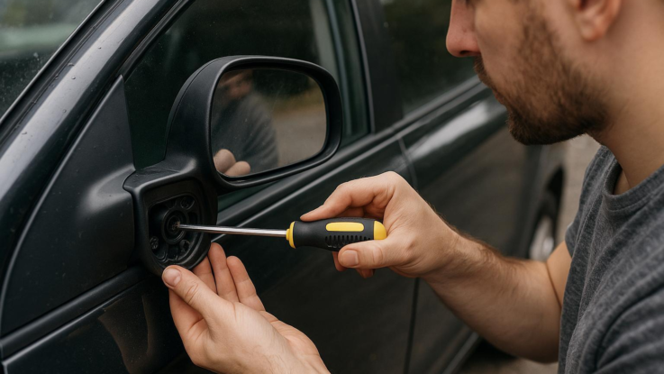 jak opravit povolene zrcatko staci sroubovak a trpelivost Jak opravit povolené zrcátko. Stačí šroubovák a trpělivost