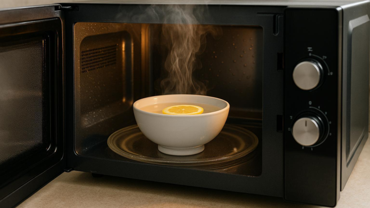 Jak vyčistit mikrovlnku párou. Bude vonět a zářit čistotou