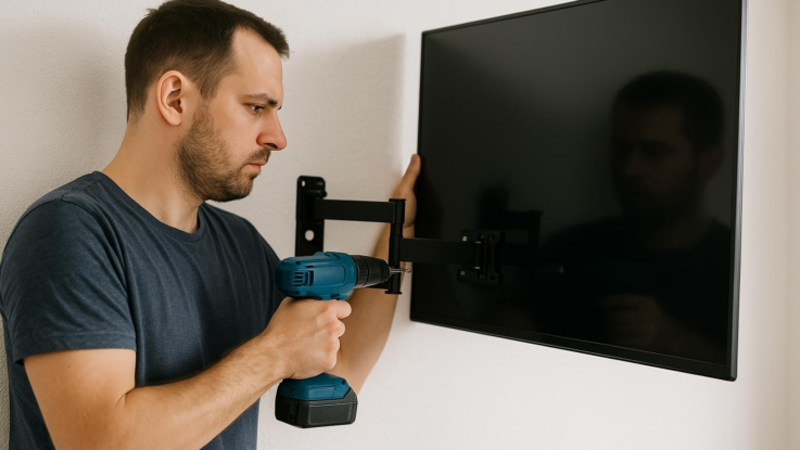 jak spravne pripevnit televizi na zed rozhoduje typ podkladu Jak správně připevnit televizi na zeď. Rozhoduje typ podkladu