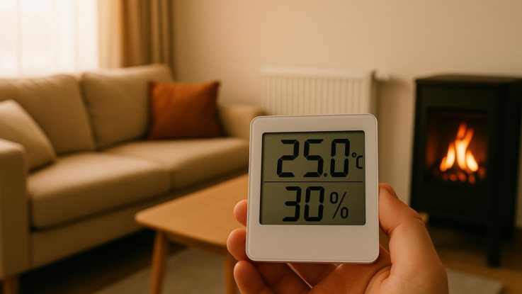 Pozor na vysokou teplotu v obývacím pokoji. Může zvyšovat náklady na topení